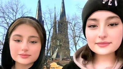  فیلم / رونمایی از عروسی همزمان  سارا و نیکای فرقانی در ایران / لباس عروس زیبا با مدل موی فرفری شان