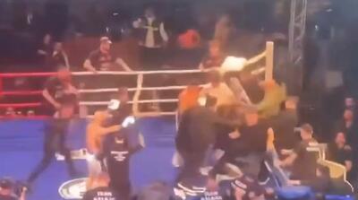  لحظات درگیری وحشتناک بوکسورهای ترک و روس