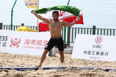  بازی‌های آسیایی ساحلی سانیا/ کسب اولین طلای کشتی ساحلی توسط زرودی