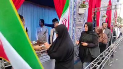  الیاس حضرتی در موکب اهالی رسانه امام‌رضایی