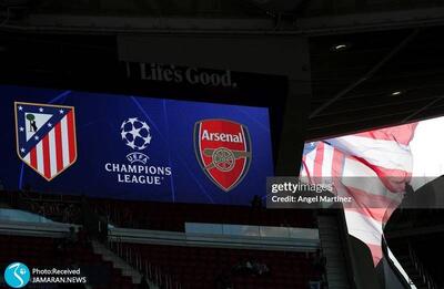 نیمه نهایی لیگ قهرمانان اروپا| اتلتیکومادرید0-0 آرسنال (نیمه اول)+عکس