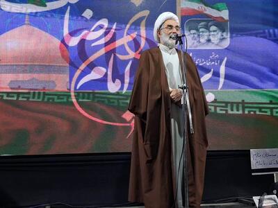  آیت‌الله فلاحتی: ایران اسلامی صحن و سرای امام رضا (ع) است/آمریکا در عصر حجر سیاسی دست‌وپا می‌زند    ‌