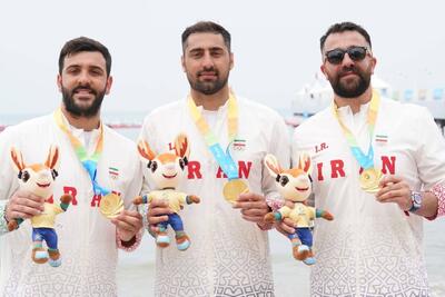  ضربات پنالتی و لحظه قهرمانی تیم واترپلو ساحلی ایران / در ششمین دوره بازی‌های آسیایی، ایران به مقام قهرمانی رسید