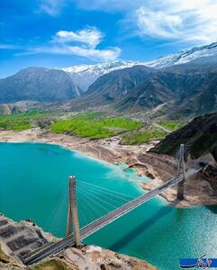  طولانی ترین پل کابلی ایران در خوزستان