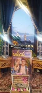  کفش شهید «ماکان نصیری» در حرم امام‌رضا(ع)