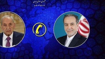  رایزنی تلفنی عراقچی با رئیس مجلس نمایندگان لبنان