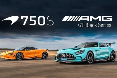  درگ ۷۰۰ اسب بخاری! مرسدس AMG GT بلک سریز در برابر مک‌لارن 750S - پدال