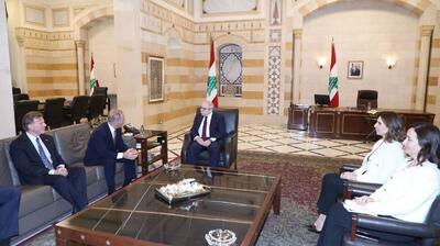  دیدار و گفت وگوی نخست وزیر لبنان و سفیر آمریکا درباره تحولات منطقه