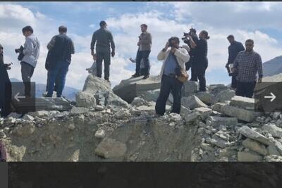  بازدید جمعی از فعالان رسانه خارجی از پل B۱ کرج