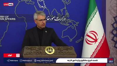  ببینید/ واکنش ایران به احتمال ورود ناوهای آمریکا به تنگه هرمز/ اسماعیل بقایی پاسخ داد