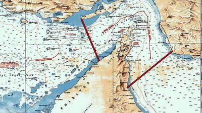  عکس / انتشار نقشه محدوده جدید تحت کنترل ایران در تنگه هرمز توسط سپاه / از جنوب خط بین کوه مبارک در ایران و جنوب فجیره در امارات / از غرب خط بین انتهای جزیره قشم در ایران و ام القیوین در امارات