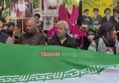  ببینید|راهپیمایی مردم اروپا در حمایت از ایران - تسنیم