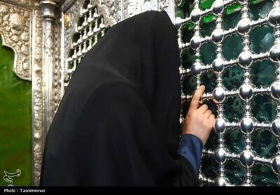  تشرف وزیر راه و شهرسازی به زیارت حرم بانوی کرامت  عکس - تسنیم