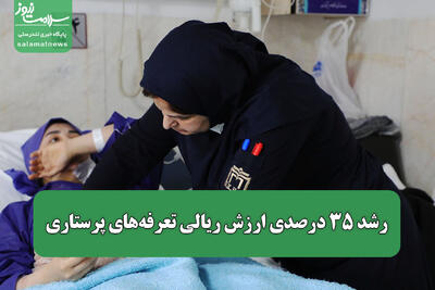  رشد ۳۵ درصدی ارزش ریالی تعرفه‌های پرستاری / اصلاح پرداختی‌ها در ۳ بخش بیمارستانی