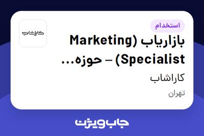  استخدام بازاریاب (Marketing Specialist) – حوزه دیتاسنتر - آقا در کاراشاب