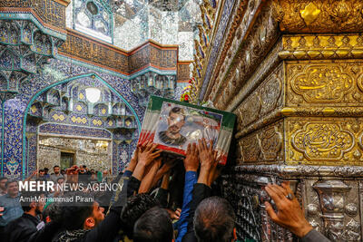  مراسم تشییع بسیجی شهید مدافع امنیت محسن گرایی در قم