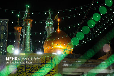  قم در شب میلاد امام رضا(ع)