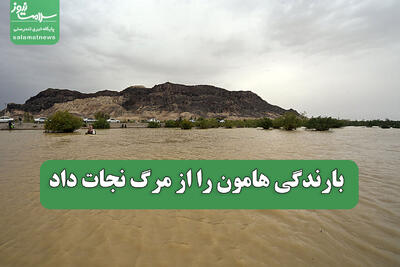  بارندگی هامون را از مرگ نجات داد