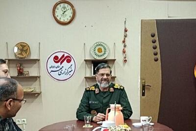  حضور فرمانده سپاه سلمان در دفتر خبرگزاری مهر سیستان و بلوچستان