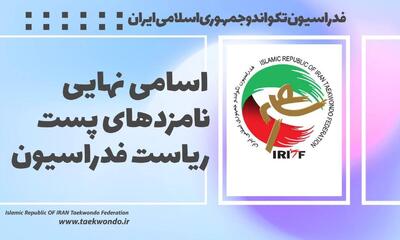  اعلام اسامی نامزدهای نهایی انتخاباتی فدراسیون تکواندو