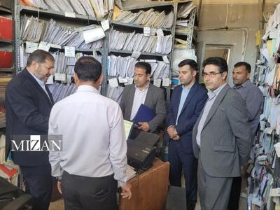  بازدید سرزده رئیس کل دادگستری استان ایلام از دادگستری شهرستان دره شهر