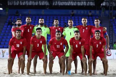  تیم ملی فوتبال ساحلی ایران در رتبه ششم دنیا