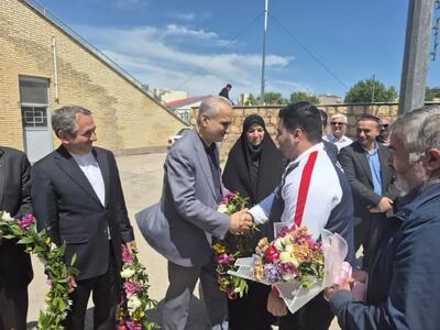  استقبال از طاها نعمتی نایب‌قهرمان وزنه‌برداری جوانان جهان در اردبیل