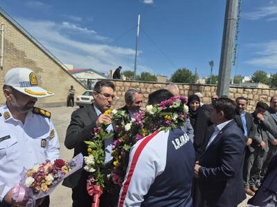  استقبال از «طاها نعمتی» نایب‌قهرمان وزنه‌برداری جوانان جهان در اردبیل