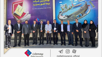  بازدید مدیرعامل و جمعی از مدیران شرکت بیمه ملت از شعبه همدان