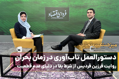  دستورالعمل تاب‌آوری در زمان بحران/ روایت فرزین فردیس از شرط بقا در دنیای عدم قطعیت