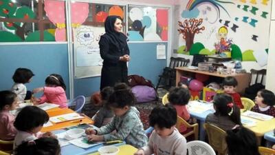  آموزش کودکان پیش‌دبستانی در دوران جنگ تعطیل نشد