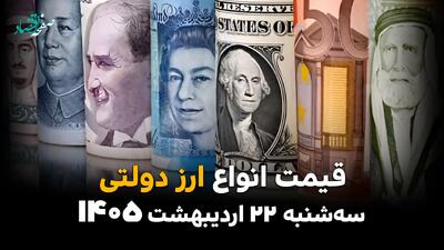  افت ناگهانی دلار و یورو در بازار ارز دولتی | جدیدترین قیمت‌ ارزهای دولتی امروز سه شنبه ۲۲ اردیبهشت ۱۴۰۵