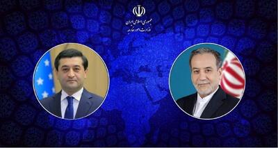  گفت و گوی وزرای امور خارجه ایران و ازبکستان درباره آخرین تحولات منطقه‌ای