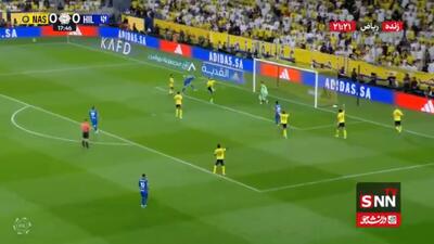  گل آفساید الهلال مقابل النصر با ضربه سر کریم بنزما+فیلم