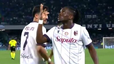  قیچی جاناتان رو؛ گل سوم بولونیا به ناپولی