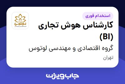  استخدام کارشناس هوش تجاری (BI) در گروه اقتصادی و مهندسی لوتوس