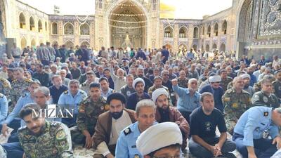  آیین گرامیداشت اربعین شهید سپهبد موسوی در حرم مطهر رضوی برگزار شد