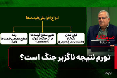  سرمقاله/ تورم نتیجه ناگزیر جنگ است؟