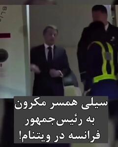  ویدئو / ادعای جنجالی روزنامه‌نگار فرانسوی درباره مکرون و گلشیفته فراهانی؛ پشت پرده یک سیلی
