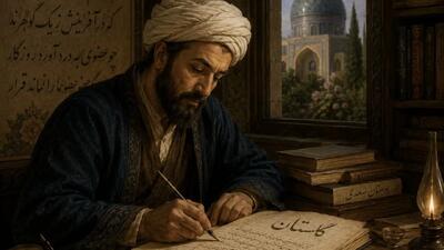  با سعدی در گلستان : آن کس که به قرآن و خبر زو نرهی / آن است جوابش که: جوابش ندهی (+صدا)