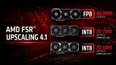  AMD سرانجام فناوری FSR 4.1 را برای کارت‌های گرافیک‌ نسل قبل خود منتشر می‌کند