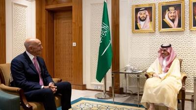  دیدار و گفت‌وگوی بن فرحان و فرستاده آمریکا به سوریه در ریاض