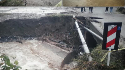  طغیان رودخانه در زیراب پل ۲ روستای را تخریب کرد