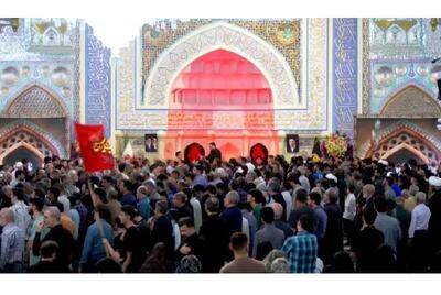  هم‌نوایی زائران امام رضا(ع) در سوگ شهادت امام جواد(ع)
