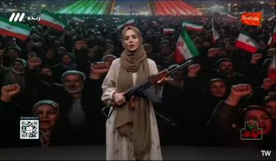  تفنگ در دست مجری‌ها و شلیک به باقیمانده اعتبار صداوسیما/ تحلیل کارشناس تلویزیون روی عکس فیک ترامپ!