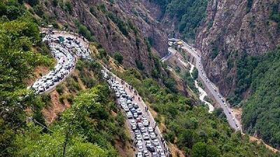  جاده چالوس مقطعی مسدود شد