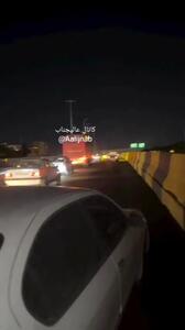  حمله در اتوبان کرج به ۴۰۰ خودرو + ویدئو