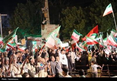  هفتاد و هشتمین شب اهتزاز پرچم اقتدار ایران در یاسوج برگزار شد تصاویر - تسنیم