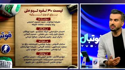  بررسی نفرات منتخب و خط خورده تیم ملی