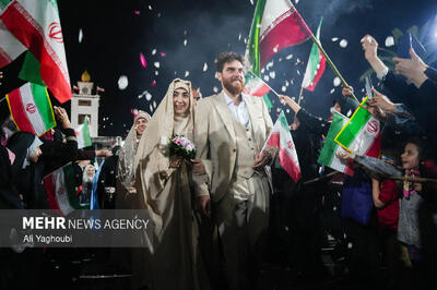 جشن ازدواج زوج های گیلانی در رشت